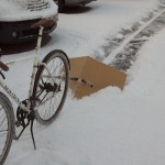 Bicycle snow plough: mk1