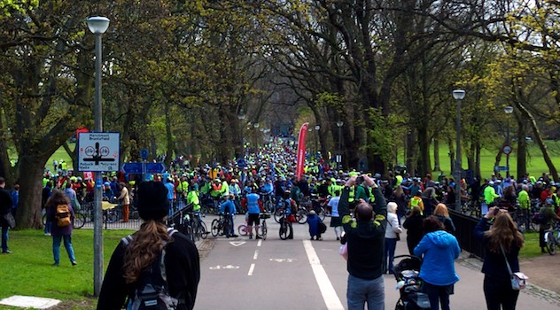 The biggest ever demonstration to take place in the public arena outside the Scottish Parliament is back - Pedal on Parliament 2013